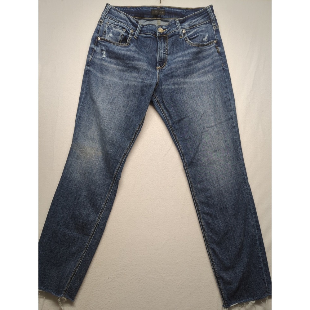 Silver Jeans Selvedge Womens Size W 32x29 Boyfriend Jeans Mid Rise Stretch